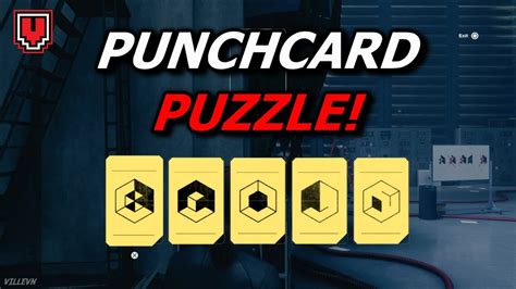 CONTROL punch cards order (Puzzle solution for terminals) .